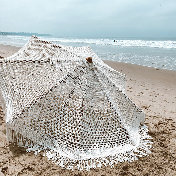 Outdoor Leisure Products Solution Provider | IgerEnjoy's 2.5m Boho Macrame Umbrella