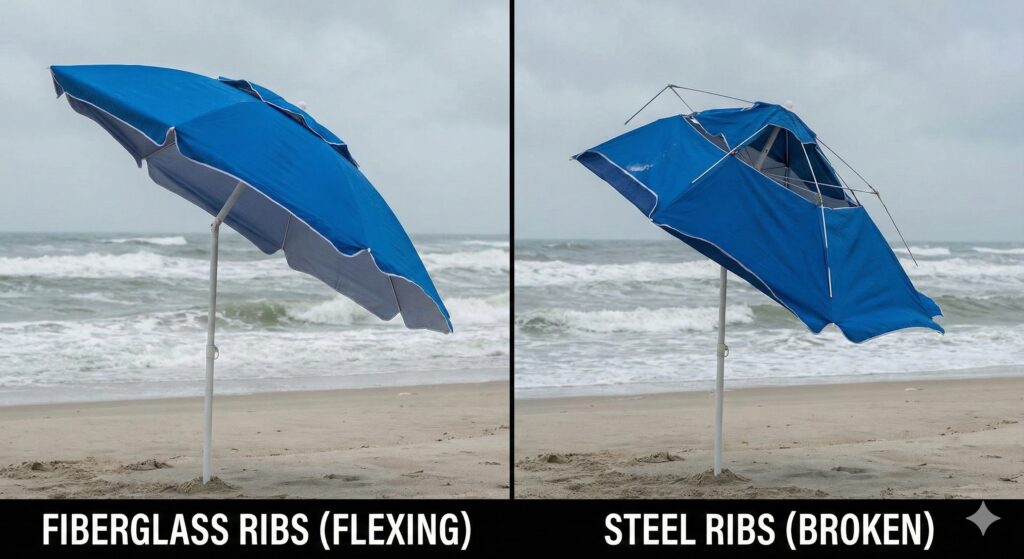 Outdoor Leisure Products Solution Provider | Fiberglass vs. Steel Ribs: The Ultimate B2B Comparison for Beach Umbrellas