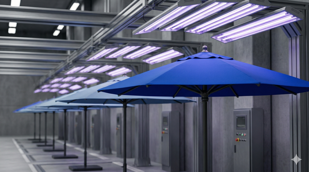 Outdoor Leisure Products Solution Provider | Preventing Fabric Fade in Bulk Orders: Solution-Dyed Acrylic vs. Polyester for Patio Umbrellas